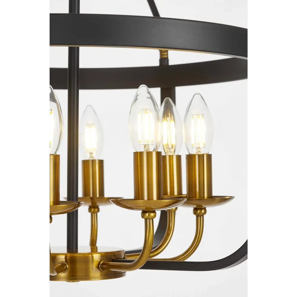 Фото 3 Светильник подвесной Lumina deco Berling Ldp 8024-8 bk+md 8 ламп 13 м² цвет черный Фото 3 Светильник подвесной Lumina deco Berling Ldp 8024-8 bk+md 8 ламп 13 м² цвет черный