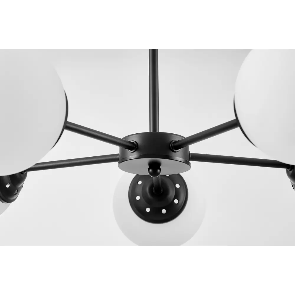 Фото 7 Люстра на штанге Lampit Fino Tp 2003-5 bk 5 ламп 8 м² цвет белый/черный Фото 7 Люстра на штанге Lampit Fino Tp 2003-5 bk 5 ламп 8 м² цвет белый/черный