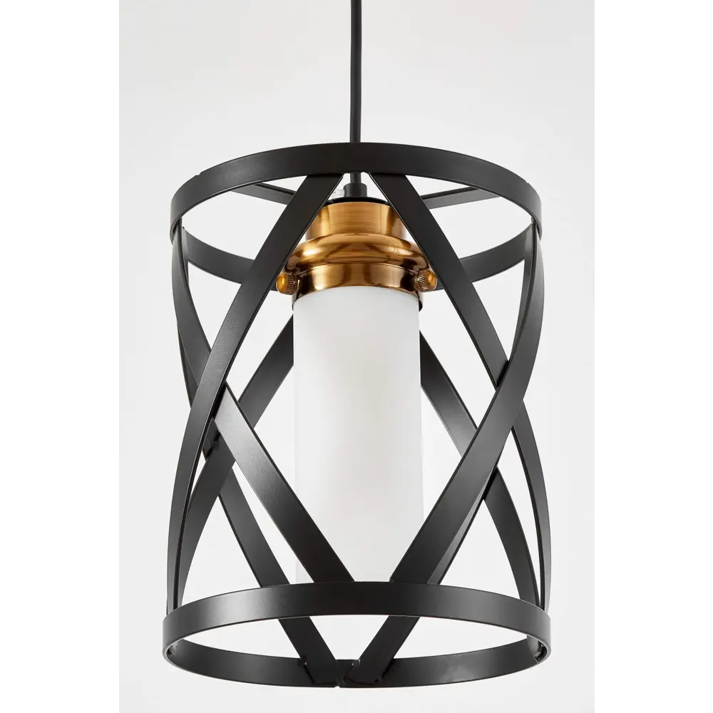 Фото 2 Светильник подвесной Lumina deco Astila Ldp 1242-1 bk+md 1 лампа 2 м² цвет белый/черный Фото 2 Светильник подвесной Lumina deco Astila Ldp 1242-1 bk+md 1 лампа 2 м² цвет белый/черный