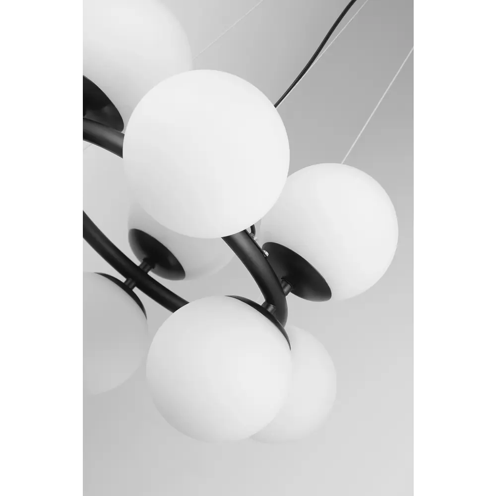 Фото 3 Люстра подвесная Lampit Fino Tp 2002-9 bk 9 ламп цвет белый/черный Фото 3 Люстра подвесная Lampit Fino Tp 2002-9 bk 9 ламп цвет белый/черный