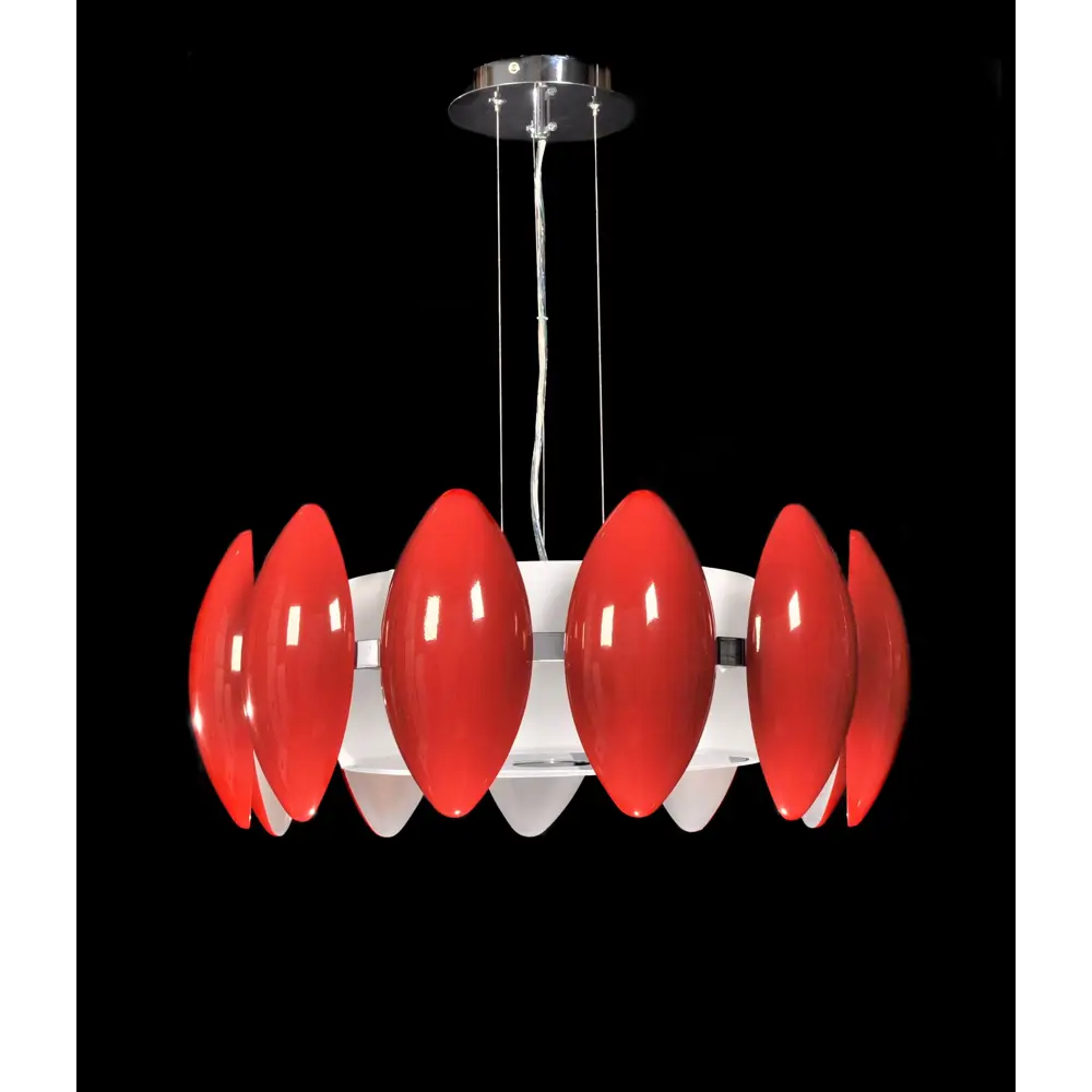 Фото 2 Люстра подвесная Lumina deco Frascatti Ldp 9016-350 rd 4 лампы 7 м² цвет красный Фото 2 Люстра подвесная Lumina deco Frascatti Ldp 9016-350 rd 4 лампы 7 м² цвет красный