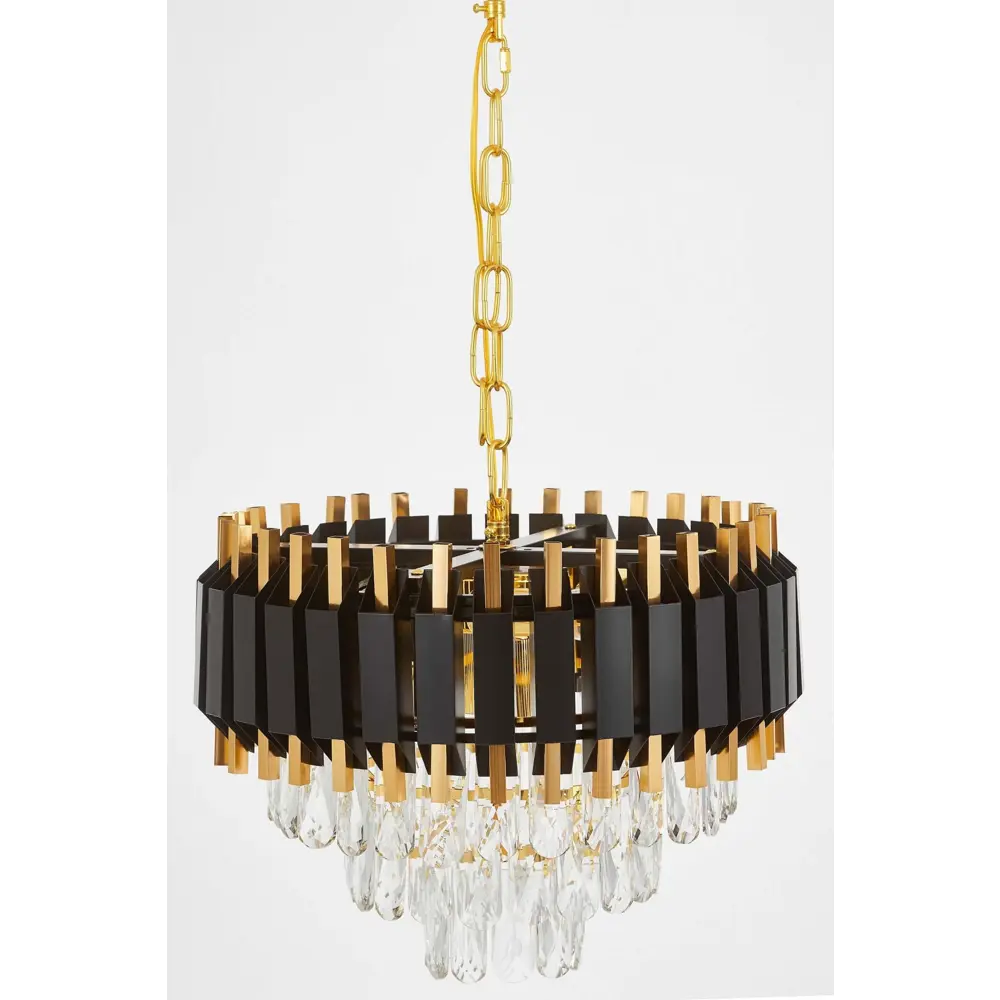 Фото 3 Люстра подвесная Lampit Rivo Tp 3002-40 gd 6 ламп цвет белый/черный