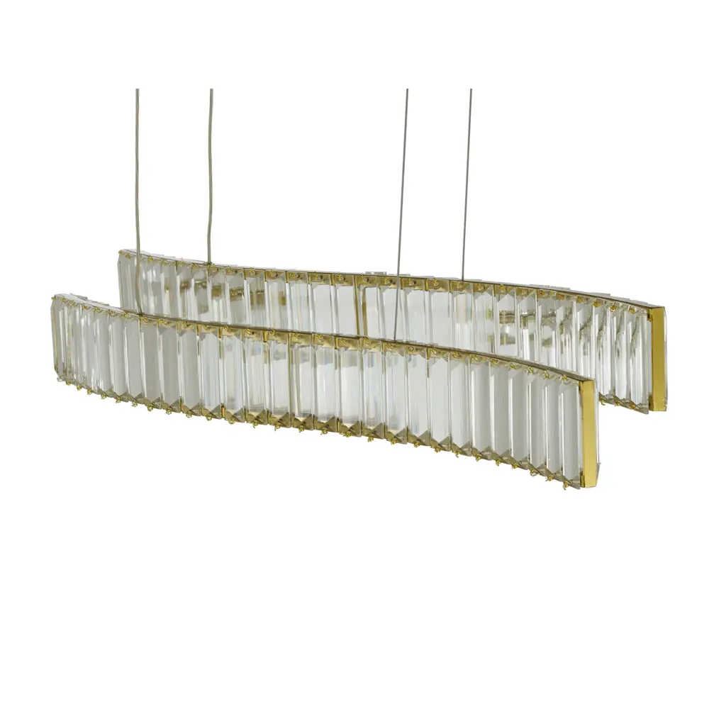 Фото 3 Светильник подвесной светодиодный Lumina deco 6039 Ldp 6039-2-pr gd нейтральный белый свет цвет прозрачный/золотой Фото 3 Светильник подвесной светодиодный Lumina deco 6039 Ldp 6039-2-pr gd нейтральный белый свет цвет прозрачный/золотой