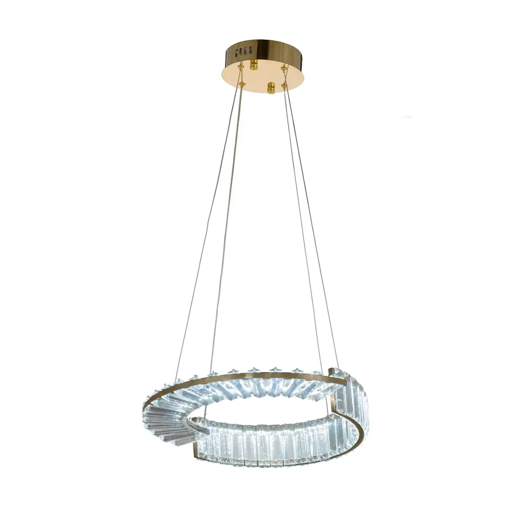 Фото 3 Светильник подвесной светодиодный Lumina deco 6036 Ldp 6026-400 gd нейтральный белый свет цвет хром/прозрачный Фото 3 Светильник подвесной светодиодный Lumina deco 6036 Ldp 6026-400 gd нейтральный белый свет цвет хром/прозрачный