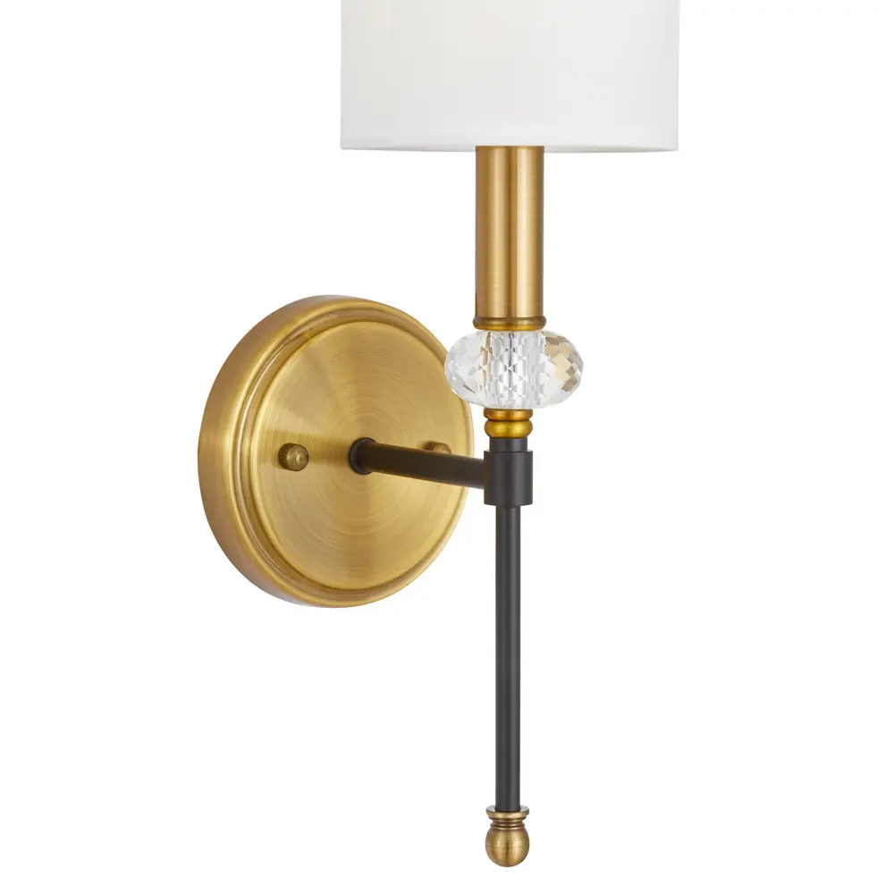 Фото 3 Настенный светильник Lumina deco Rodezio Ldw 1229-1 md цвет белый/черный/латунь Фото 3 Настенный светильник Lumina deco Rodezio Ldw 1229-1 md цвет белый/черный/латунь