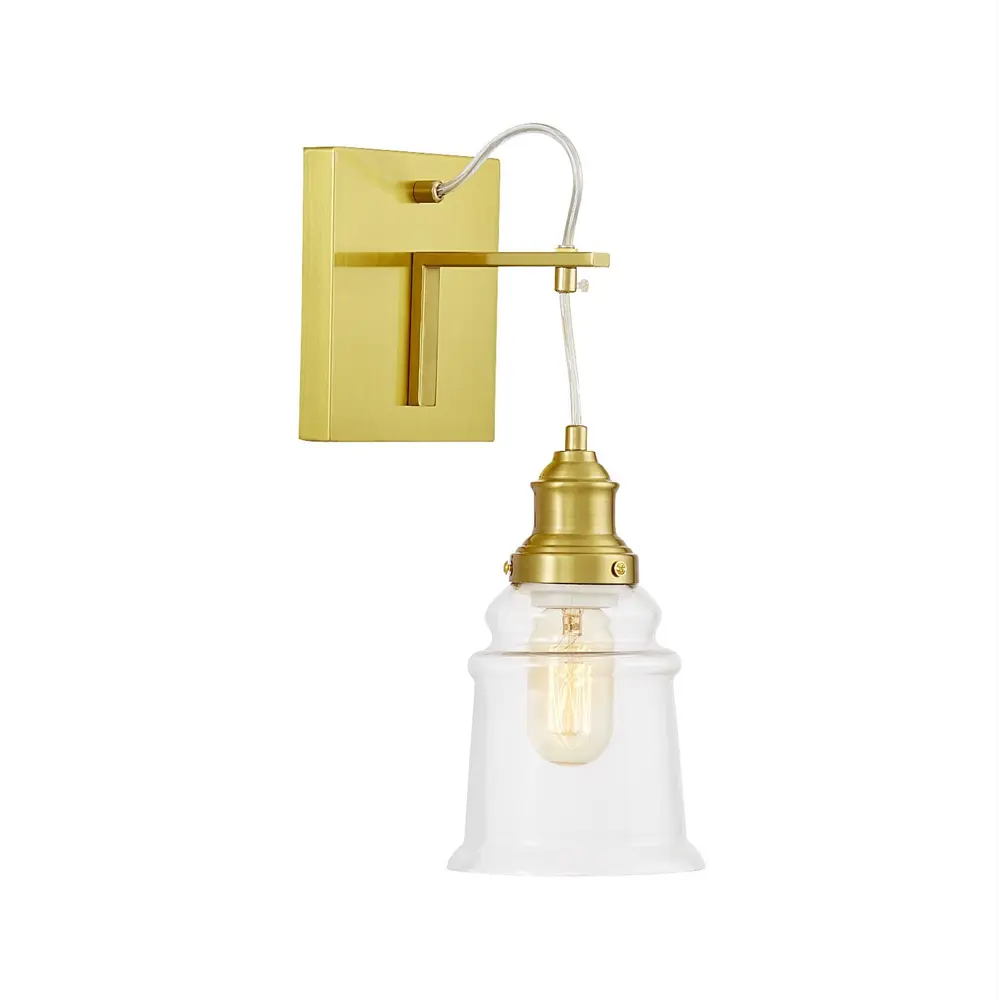 Фото Настенный светильник Lumina deco Moletti Ldw 6844-1 md+pr цвет бронза/прозрачный Фото Настенный светильник Lumina deco Moletti Ldw 6844-1 md+pr цвет бронза/прозрачный