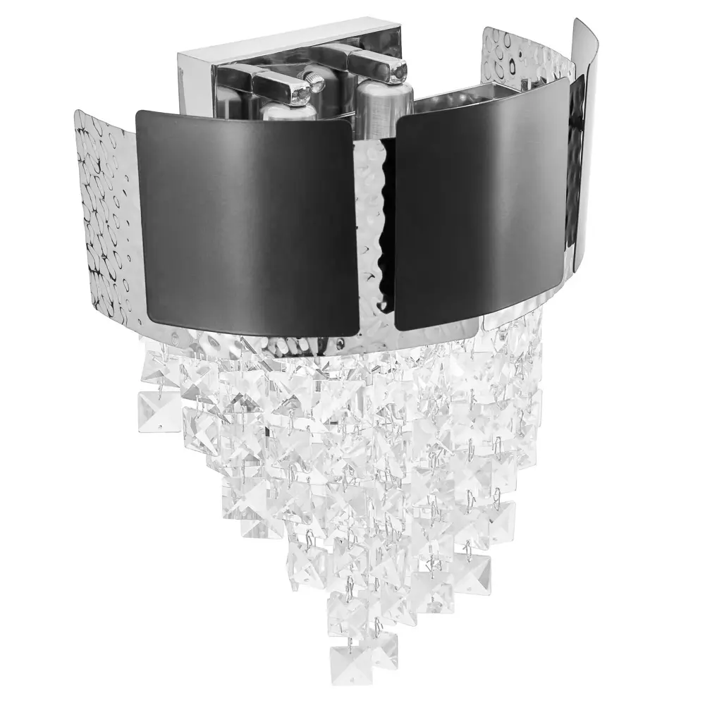 Фото 2 Настенный светильник Lumina deco Molina Ldw 7045-2 bk+chr цвет хром/черный Фото 2 Настенный светильник Lumina deco Molina Ldw 7045-2 bk+chr цвет хром/черный