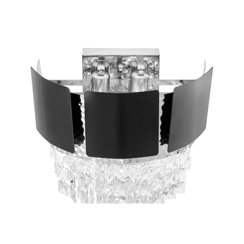 Фото 3 Настенный светильник Lumina deco Molina Ldw 7045-2 bk+chr цвет хром/черный Фото 3 Настенный светильник Lumina deco Molina Ldw 7045-2 bk+chr цвет хром/черный