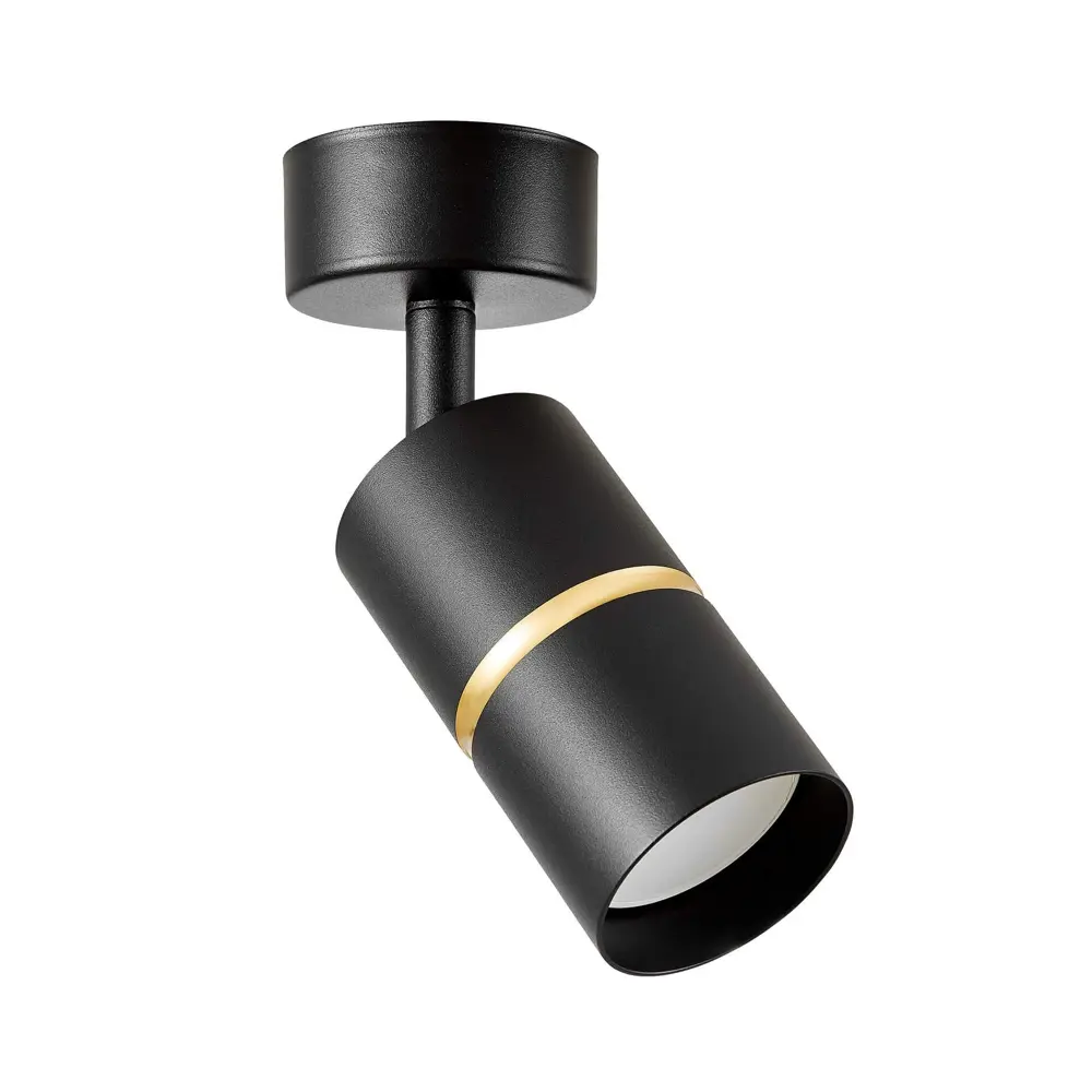 Фото Светильник спот поворотный Lampit Asti TS GU10 TK40-C1 BK и GD цвет черный