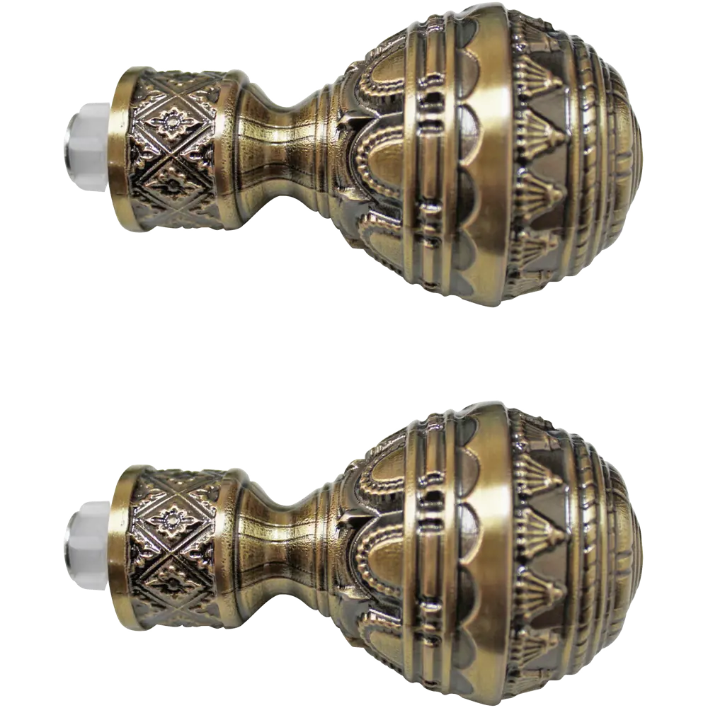 Фото Наконечник Бола металл цвет золото антик 8 см 2 шт. Фото Наконечник Бола металл цвет золото антик 8 см 2 шт.