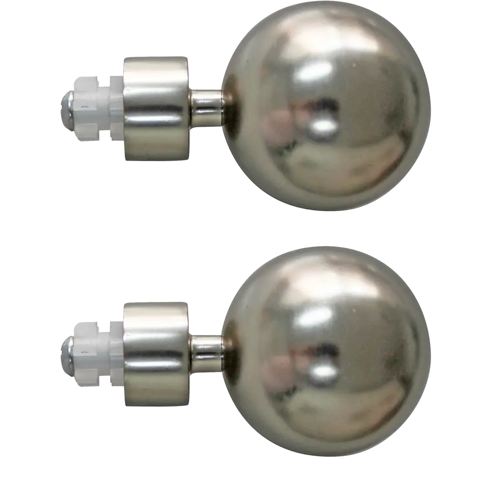 Фото Наконечник большой металл цвет никель 7.2 см 2 шт. Фото Наконечник большой металл цвет никель 7.2 см 2 шт.