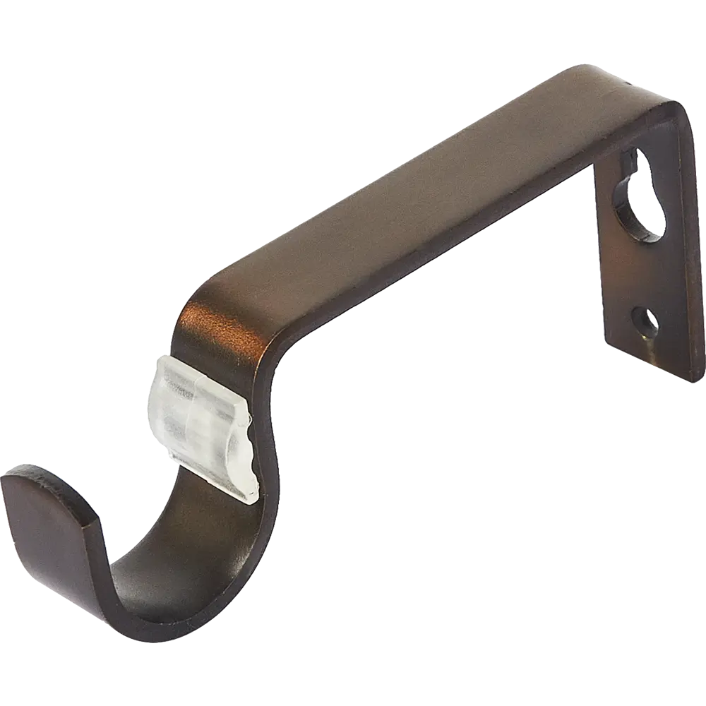 Фото Держатель для однорядной штанги металл цвет античная медь 9.7 см Фото Держатель для однорядной штанги металл цвет античная медь 9.7 см