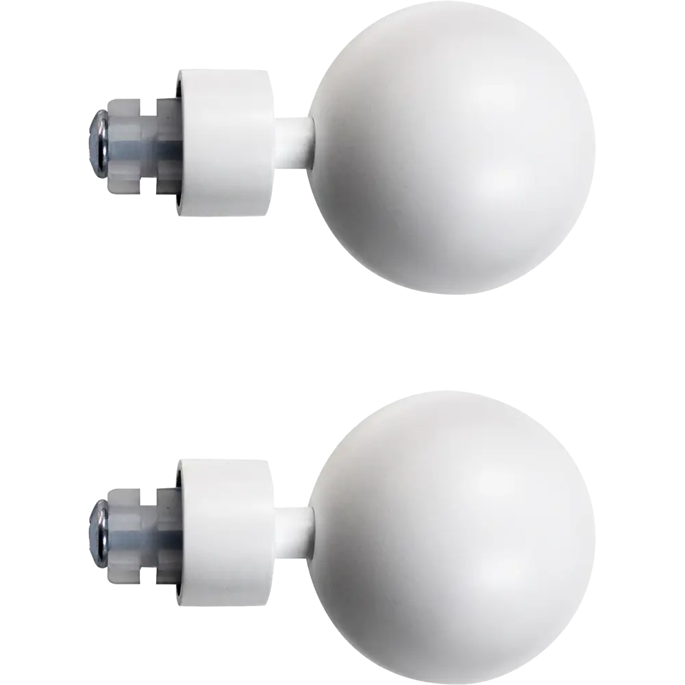 Фото Наконечник большой металл цвет белый 7.2 см 2 шт. Фото Наконечник большой металл цвет белый 7.2 см 2 шт.