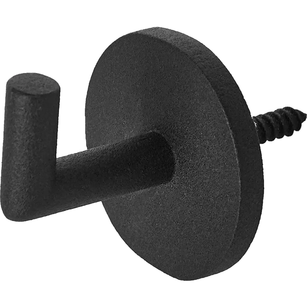 Фото Держатель штор 3 см металл цвет черный 2 шт. Фото Держатель штор 3 см металл цвет черный 2 шт.