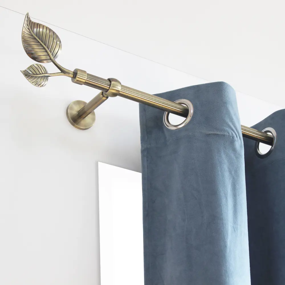 Фото 4 Штанга гладкая 240 см металл цвет золото антик