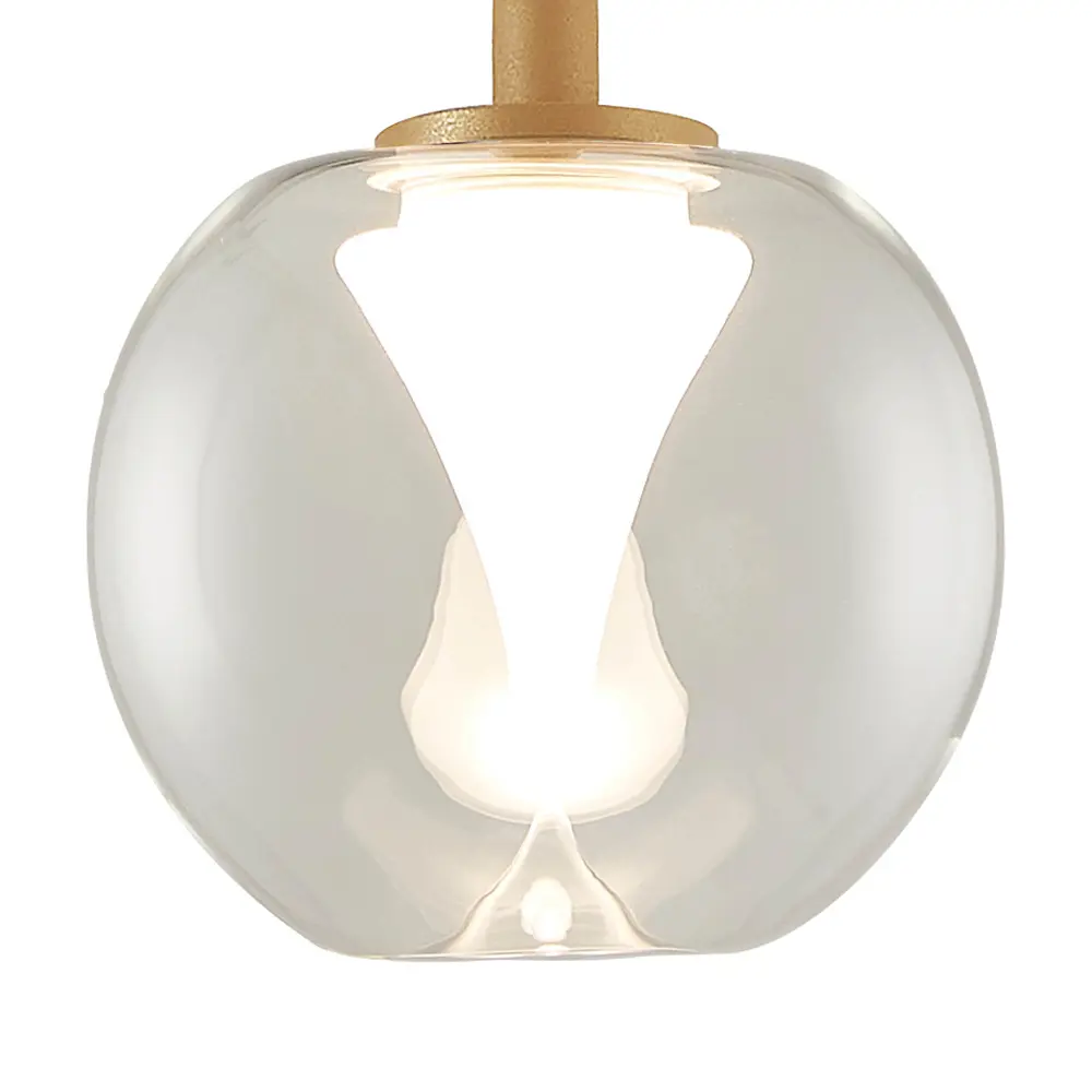 Фото 2 Светильник подвесной светодиодный Mantra Andromeda 9078 2 м² теплый белый свет цвет прозрачный/золотой Фото 2 Светильник подвесной светодиодный Mantra Andromeda 9078 2 м² теплый белый свет цвет прозрачный/золотой