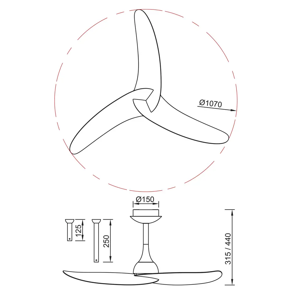 Фото 4 Люстра-вентилятор светодиодная Mantra 9040 с пультом 13 м² освещение от 13 до 20 м² вентиляция регулируемый белый свет цвет белый Фото 4 Люстра-вентилятор светодиодная Mantra 9040 с пультом 13 м² освещение от 13 до 20 м² вентиляция регулируемый белый свет цвет белый