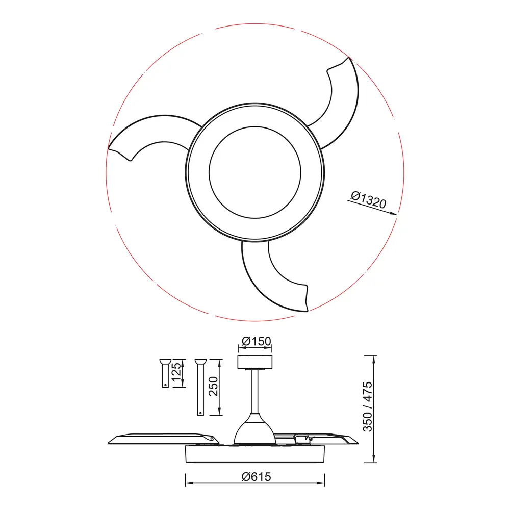 Фото 4 Люстра-вентилятор светодиодная Mantra 9057 с пультом 14 м² освещение от 13 до 20 м² вентиляция регулируемый белый свет цвет белый Фото 4 Люстра-вентилятор светодиодная Mantra 9057 с пультом 14 м² освещение от 13 до 20 м² вентиляция регулируемый белый свет цвет белый