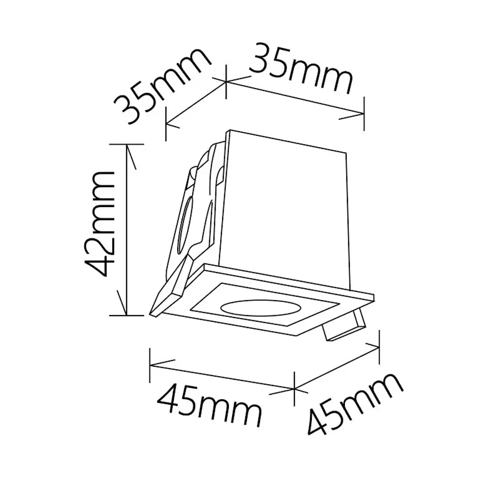Фото 2 Светильник точечный встраиваемый светодиодный Mantra Blau 9127 под отверстие 40 мм 3 Вт теплый белый свет цвет черный Фото 2 Светильник точечный встраиваемый светодиодный Mantra Blau 9127 под отверстие 40 мм 3 Вт теплый белый свет цвет черный