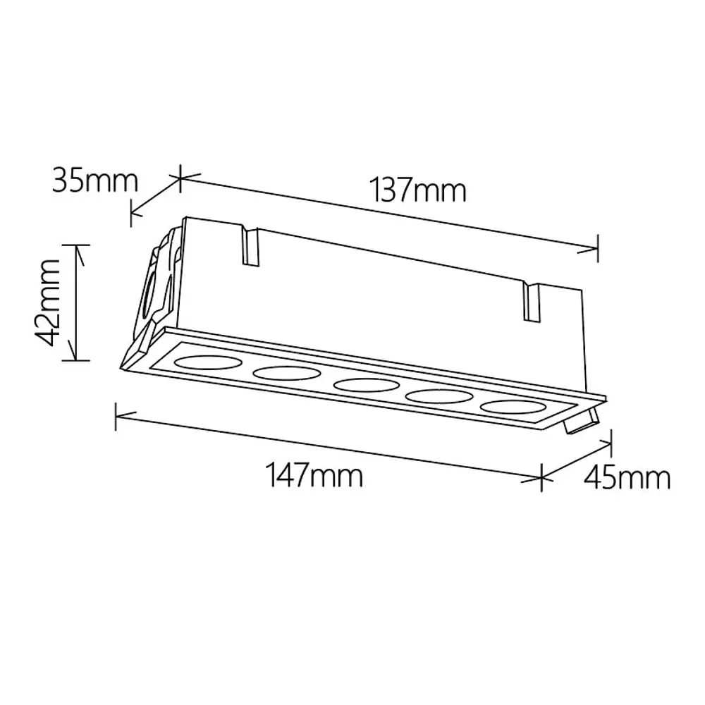Фото 2 Светильник точечный встраиваемый светодиодный Mantra Blau 9132 под отверстие 40 мм 12 Вт теплый белый свет цвет белый Фото 2 Светильник точечный встраиваемый светодиодный Mantra Blau 9132 под отверстие 40 мм 12 Вт теплый белый свет цвет белый