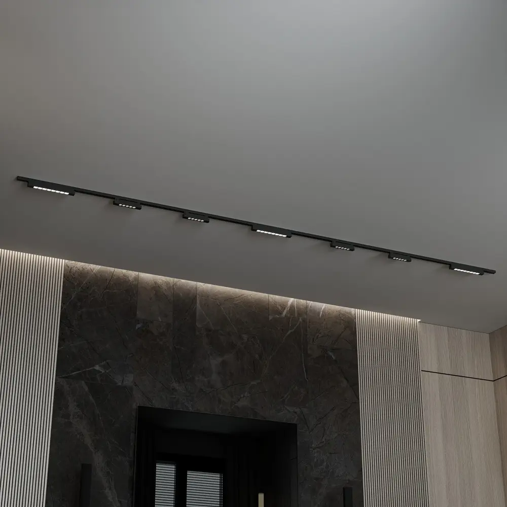 Фото 9 Трековая система в комплекте Hesby Lighting однофазная накладная Skylite HSBL_0232_kompl 220В 4 м чёрная