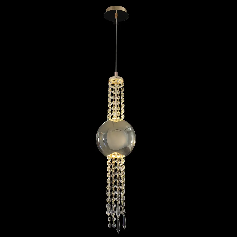 Фото 3 Светильник подвесной светодиодный Crystal lux Navajo sp3w led gold 5 м² нейтральный белый свет цвет хром Фото 3 Светильник подвесной светодиодный Crystal lux Navajo sp3w led gold 5 м² нейтральный белый свет цвет хром