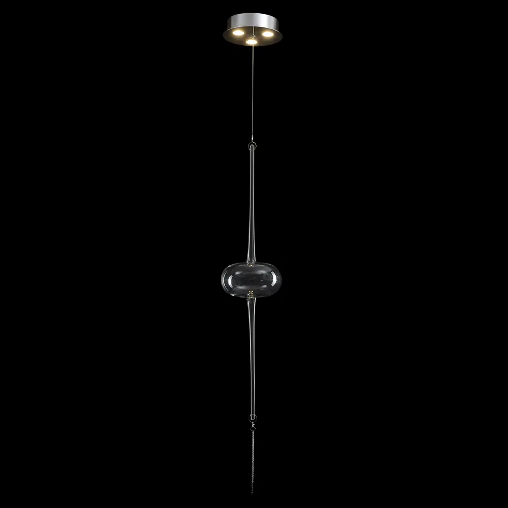 Фото 5 Светильник подвесной светодиодный Crystal lux Glass sp3w led chrome 2 м² нейтральный белый свет цвет хром Фото 5 Светильник подвесной светодиодный Crystal lux Glass sp3w led chrome 2 м² нейтральный белый свет цвет хром