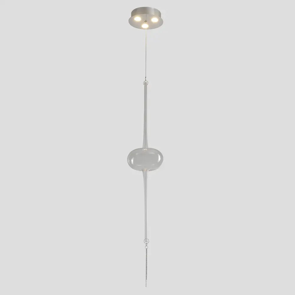 Фото 3 Светильник подвесной светодиодный Crystal lux Glass sp3w led chrome 2 м² нейтральный белый свет цвет хром Фото 3 Светильник подвесной светодиодный Crystal lux Glass sp3w led chrome 2 м² нейтральный белый свет цвет хром