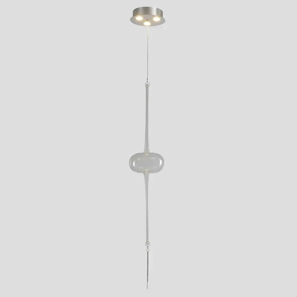 Фото Светильник подвесной светодиодный Crystal lux Glass sp3w led chrome 2 м² нейтральный белый свет цвет хром Фото Светильник подвесной светодиодный Crystal lux Glass sp3w led chrome 2 м² нейтральный белый свет цвет хром