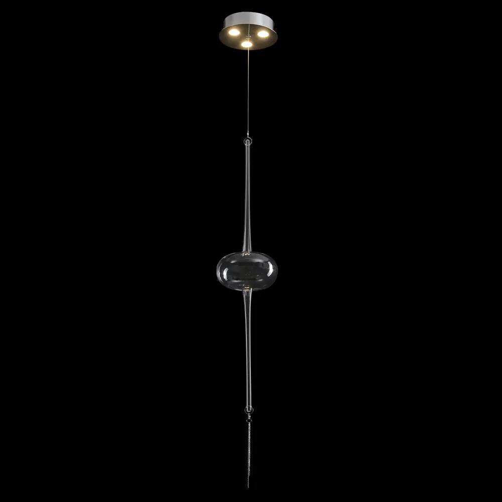 Фото 7 Светильник подвесной светодиодный Crystal lux Glass sp3w led chrome 2 м² нейтральный белый свет цвет хром Фото 7 Светильник подвесной светодиодный Crystal lux Glass sp3w led chrome 2 м² нейтральный белый свет цвет хром