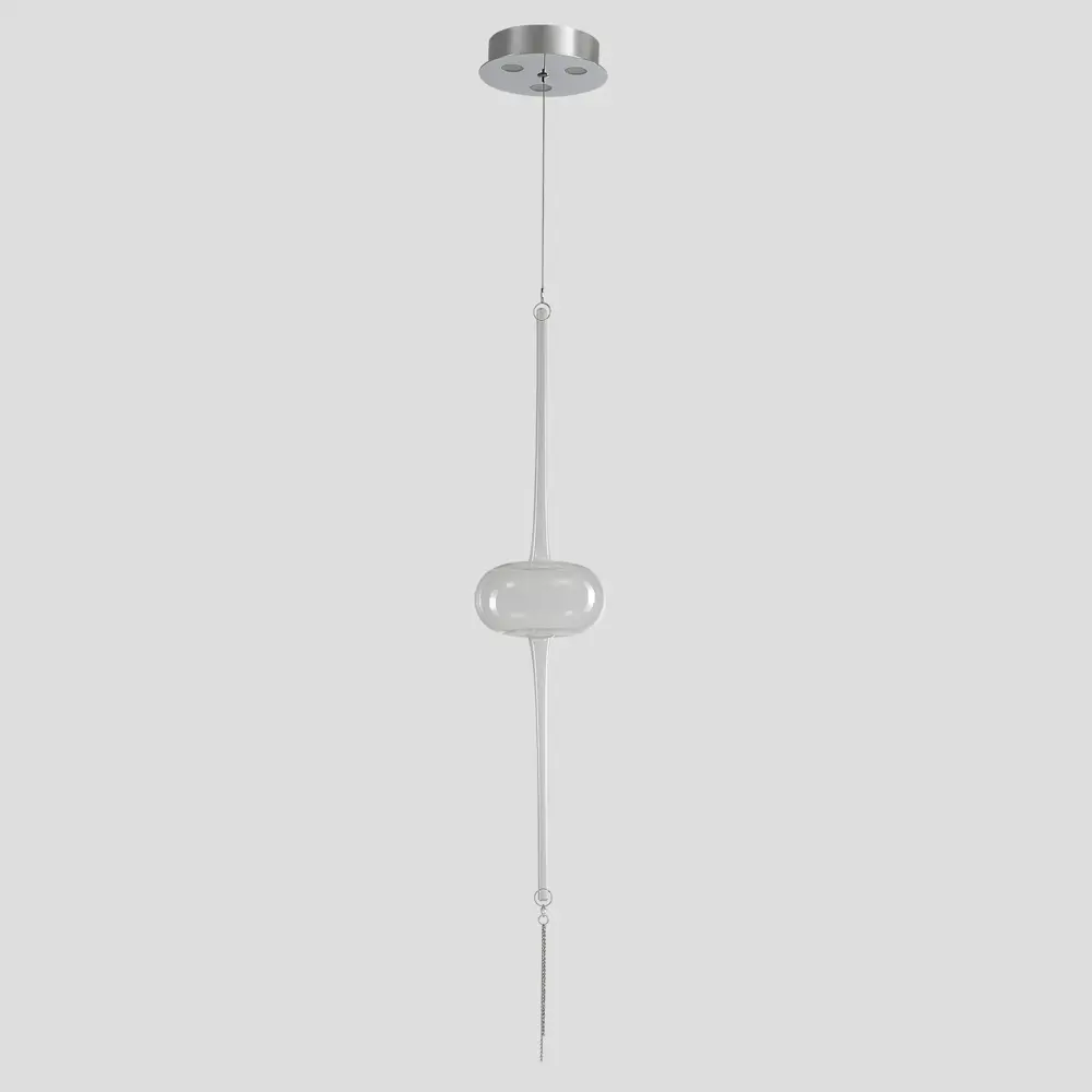 Фото 2 Светильник подвесной светодиодный Crystal lux Glass sp3w led chrome 2 м² нейтральный белый свет цвет хром Фото 2 Светильник подвесной светодиодный Crystal lux Glass sp3w led chrome 2 м² нейтральный белый свет цвет хром