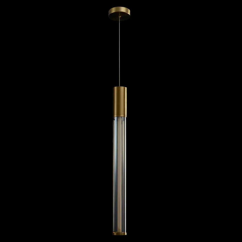 Фото 5 Светильник подвесной светодиодный Crystal lux Lineup sp11w brass 5 м² теплый белый свет цвет янтарный/латунь