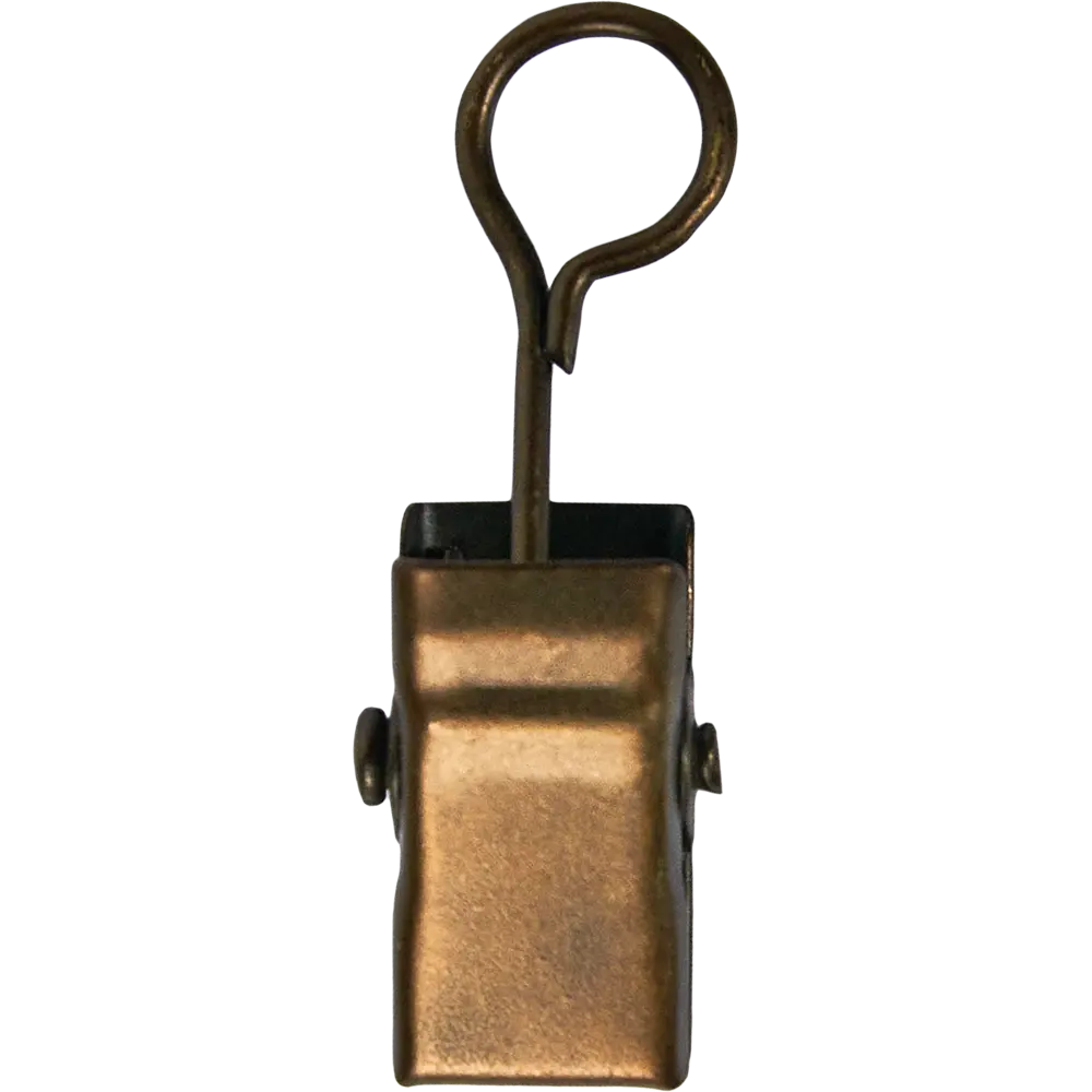 Фото 3 Зажим для штор 4 см металл цвет античная медь