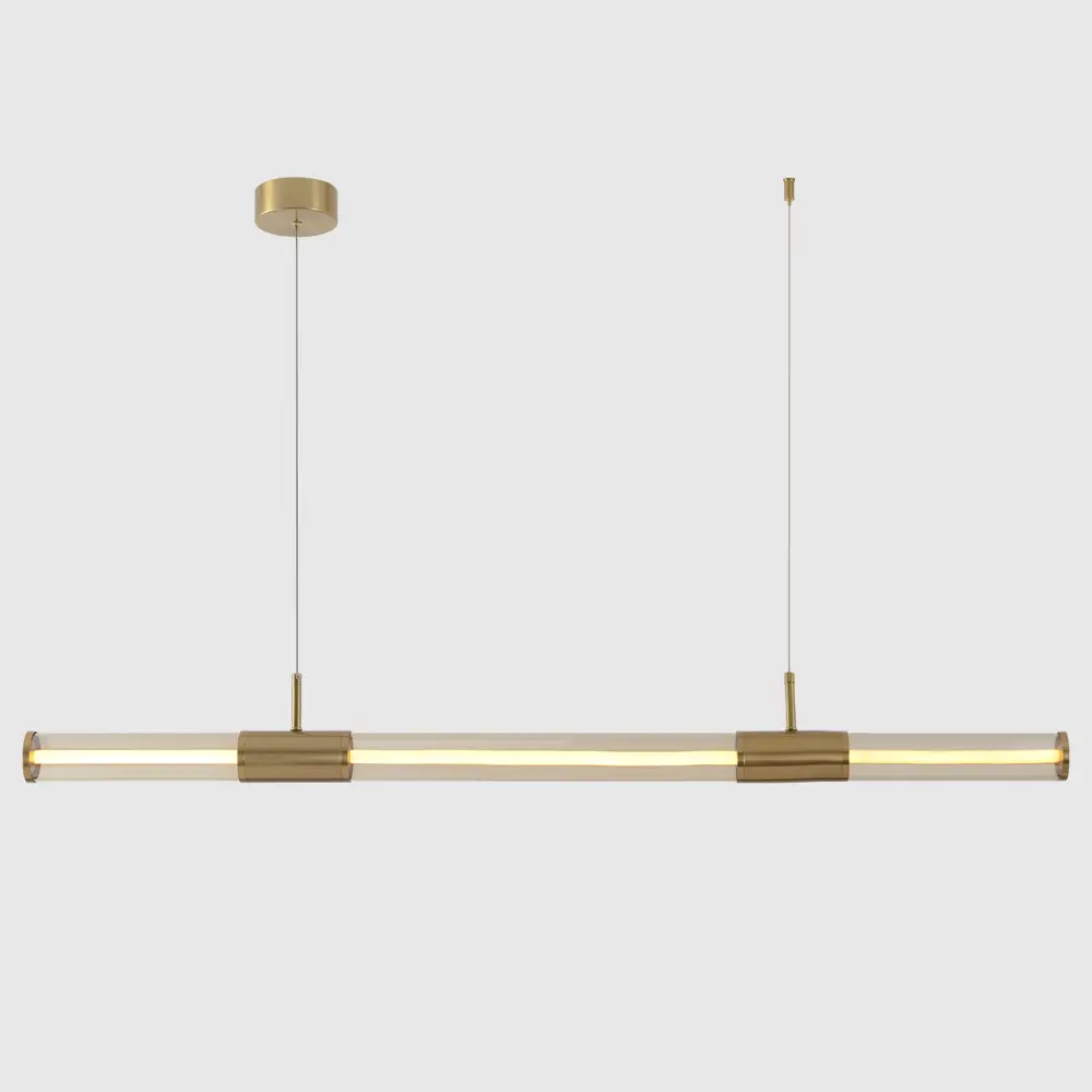 Фото Светильник подвесной светодиодный Crystal lux Lineup sp24w brass 9 м² теплый белый свет цвет янтарный/латунь Фото Светильник подвесной светодиодный Crystal lux Lineup sp24w brass 9 м² теплый белый свет цвет янтарный/латунь