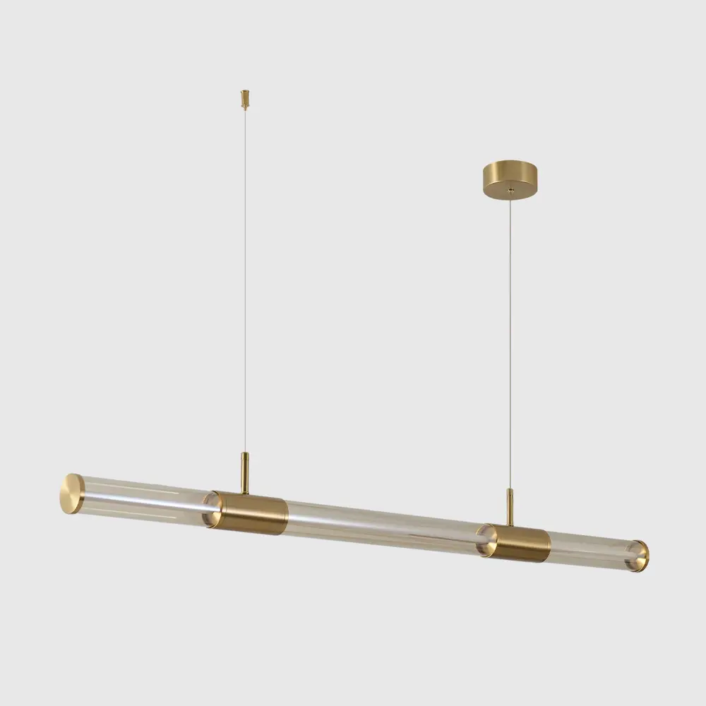 Фото 4 Светильник подвесной светодиодный Crystal lux Lineup sp24w brass 9 м² теплый белый свет цвет янтарный/латунь Фото 4 Светильник подвесной светодиодный Crystal lux Lineup sp24w brass 9 м² теплый белый свет цвет янтарный/латунь