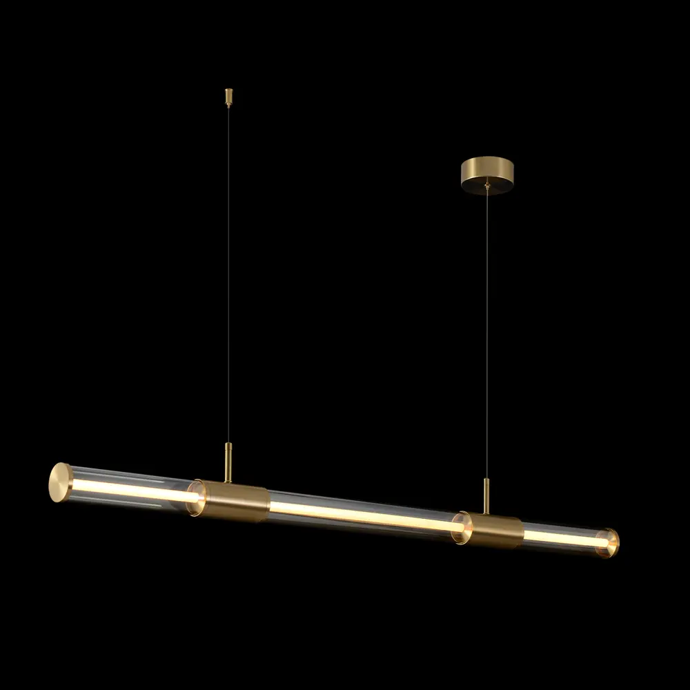 Фото 7 Светильник подвесной светодиодный Crystal lux Lineup sp24w brass 9 м² теплый белый свет цвет янтарный/латунь Фото 7 Светильник подвесной светодиодный Crystal lux Lineup sp24w brass 9 м² теплый белый свет цвет янтарный/латунь