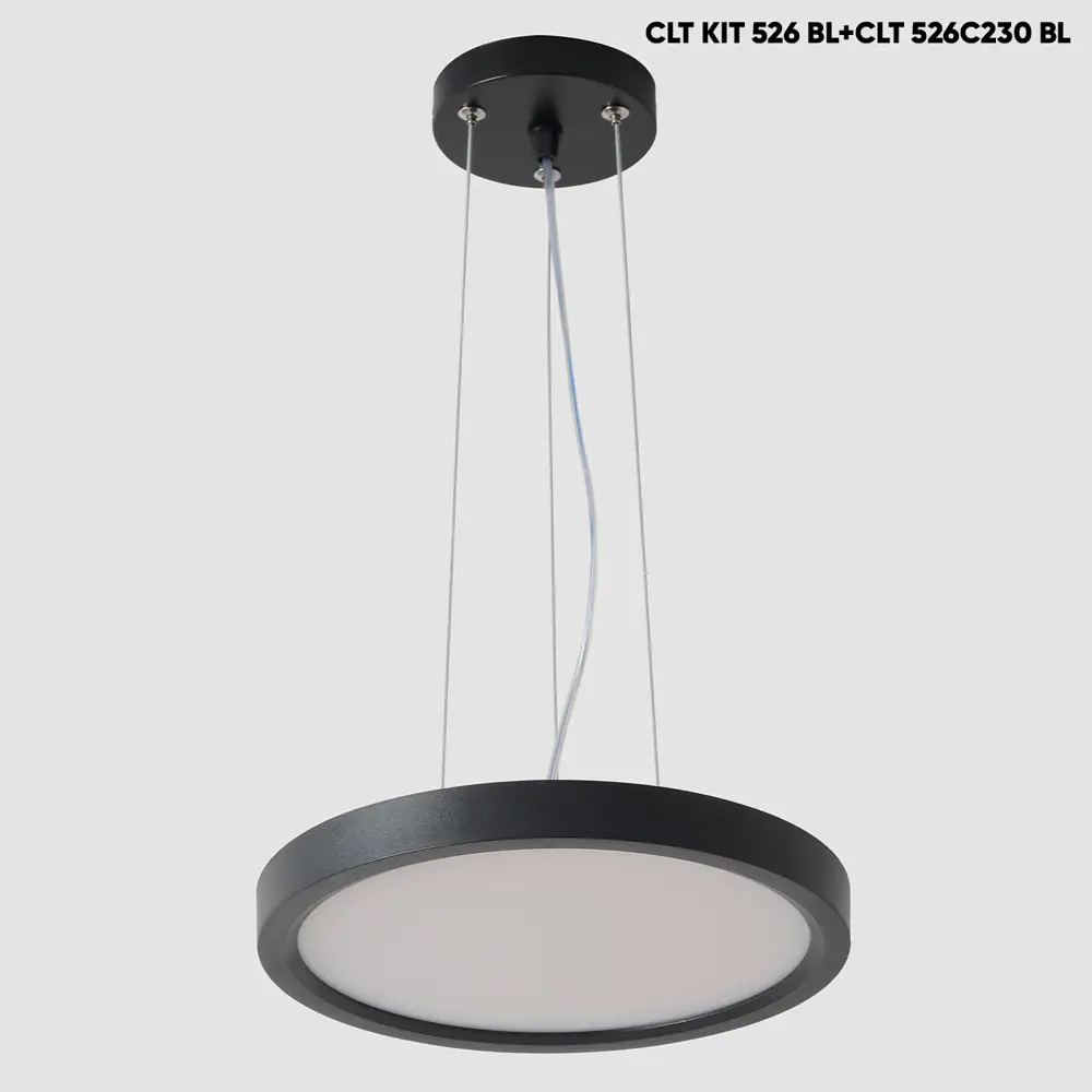 Фото 2 Светильник подвесной светодиодный Crystal lux Cavium 526c230 bl 6 м² нейтральный белый свет цвет черный Фото 2 Светильник подвесной светодиодный Crystal lux Cavium 526c230 bl 6 м² нейтральный белый свет цвет черный