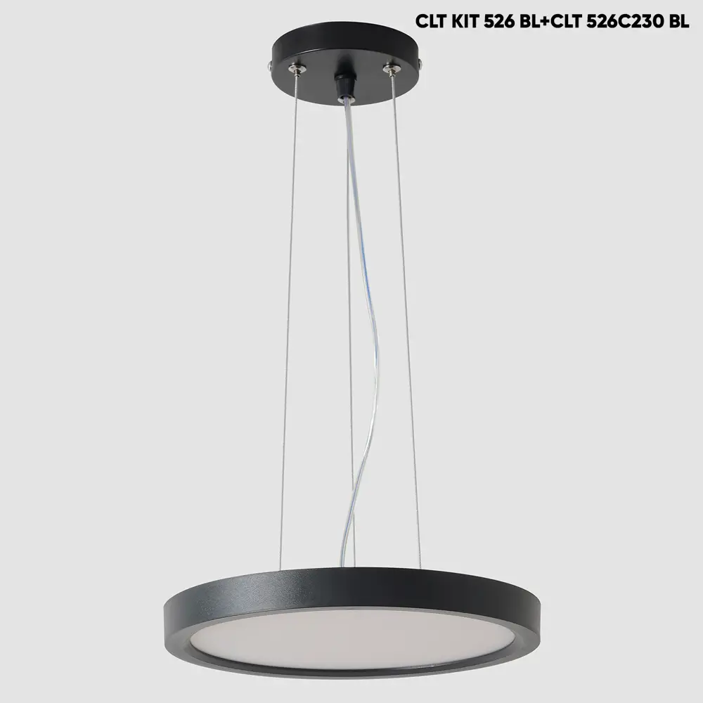 Фото 4 Светильник подвесной светодиодный Crystal lux Cavium 526c230 bl 6 м² нейтральный белый свет цвет черный Фото 4 Светильник подвесной светодиодный Crystal lux Cavium 526c230 bl 6 м² нейтральный белый свет цвет черный