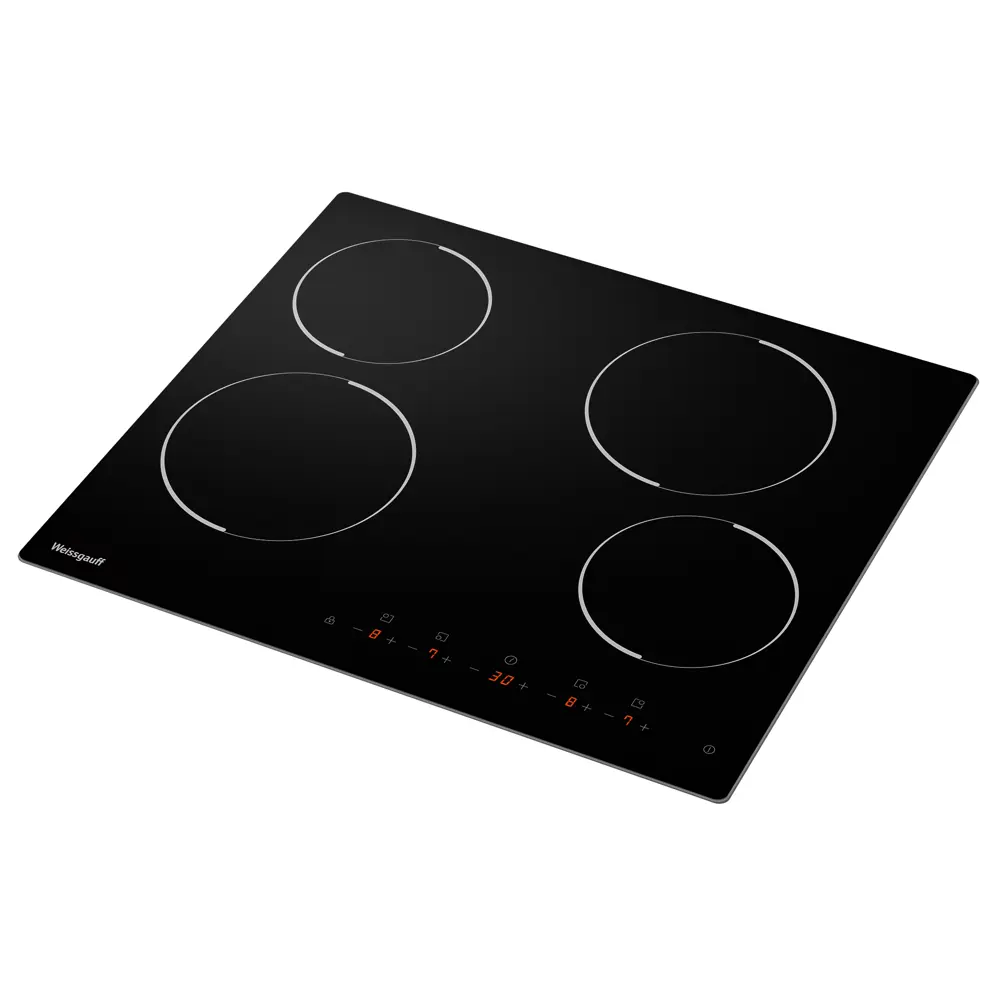 Фото 4 Электрическая варочная панель Weissgauff HV 640 B 58 см 4 конфорки цвет черный