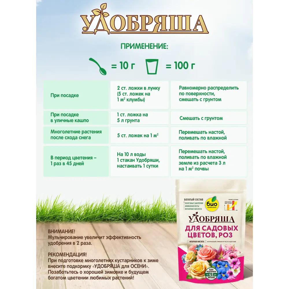 Фото 5 Удобрение Био-комплекс Удобряша для цветов 900 г Фото 5 Удобрение Био-комплекс Удобряша для цветов 900 г