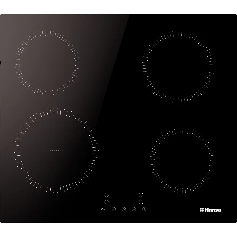 Фото 2 Индукционная варочная панель Hansa BHI683200 59 см 4 конфорки цвет чёрный