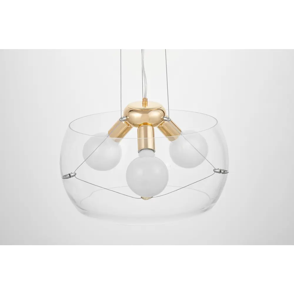 Фото 3 Люстра подвесная Lumina deco Globo Lmd_ldp_6018-400_pr_f.gd 3 лампы 8 м² цвет прозрачный/золотой Фото 3 Люстра подвесная Lumina deco Globo Lmd_ldp_6018-400_pr_f.gd 3 лампы 8 м² цвет прозрачный/золотой