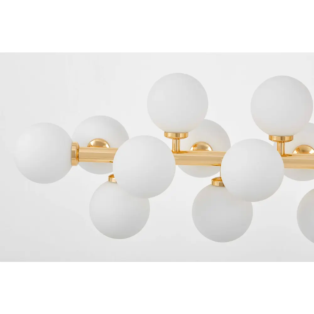 Фото 7 Люстра на штанге Lumina deco Marsiada Lmd_ldp_6033-24_gd 24 лампы 32 м² цвет белый/золотой Фото 7 Люстра на штанге Lumina deco Marsiada Lmd_ldp_6033-24_gd 24 лампы 32 м² цвет белый/золотой