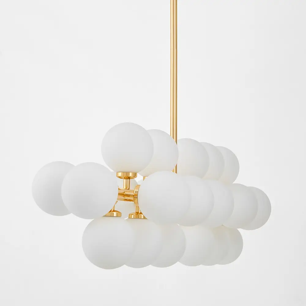 Фото 6 Люстра на штанге Lumina deco Marsiada Lmd_ldp_6033-24_gd 24 лампы 32 м² цвет белый/золотой Фото 6 Люстра на штанге Lumina deco Marsiada Lmd_ldp_6033-24_gd 24 лампы 32 м² цвет белый/золотой