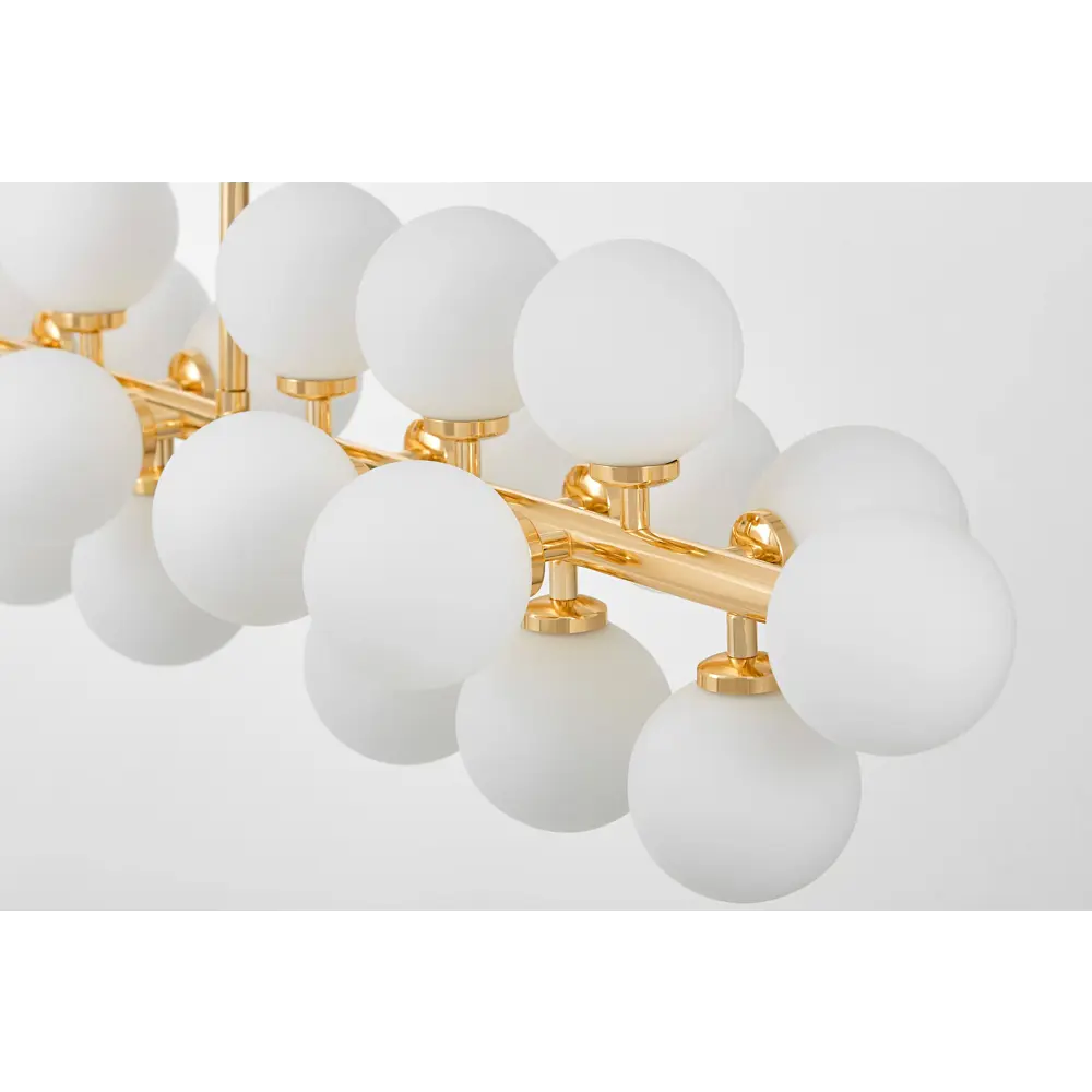 Фото 2 Люстра на штанге Lumina deco Marsiada Lmd_ldp_6033-24_gd 24 лампы 32 м² цвет белый/золотой Фото 2 Люстра на штанге Lumina deco Marsiada Lmd_ldp_6033-24_gd 24 лампы 32 м² цвет белый/золотой