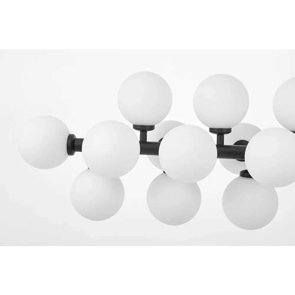 Фото 8 Люстра на штанге Lumina deco Marsiada Lmd_ldp_6033-24_bk 24 лампы 32 м² цвет белый/черный Фото 8 Люстра на штанге Lumina deco Marsiada Lmd_ldp_6033-24_bk 24 лампы 32 м² цвет белый/черный