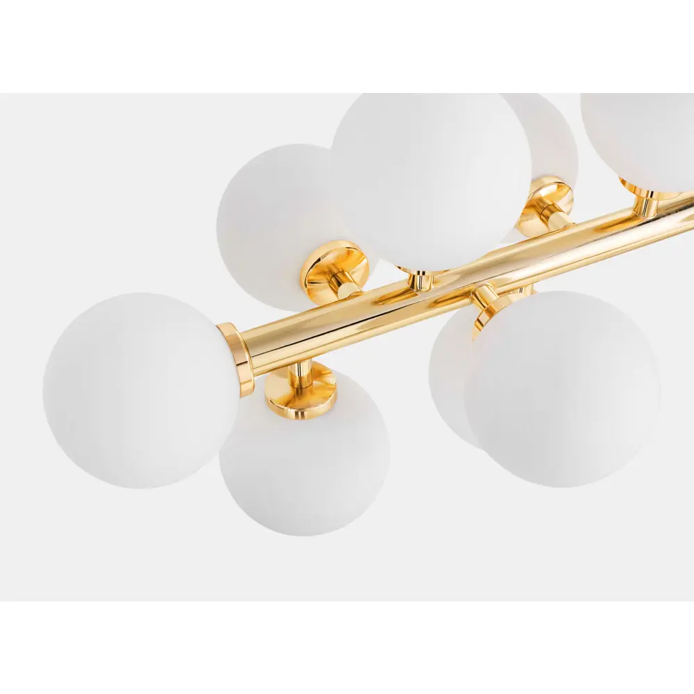 Фото 7 Люстра на штанге Lumina deco Marsiada Lmd_ldp_6033-16_gd 16 ламп 21 м² цвет белый/золотой