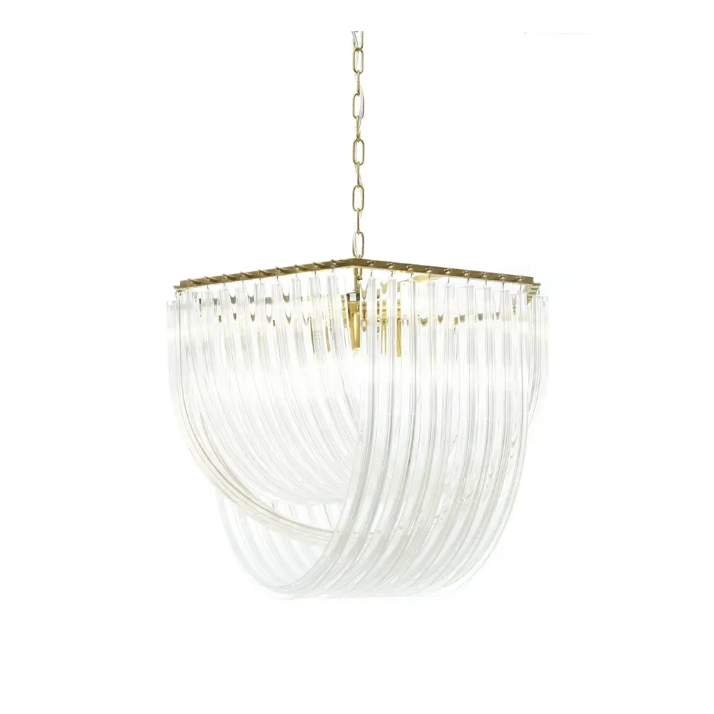 Фото 2 Люстра подвесная Lumina deco Weddini Lmd_ldp_6001-600_gd_cl 6 ламп 10 м² цвет бронза/прозрачный Фото 2 Люстра подвесная Lumina deco Weddini Lmd_ldp_6001-600_gd_cl 6 ламп 10 м² цвет бронза/прозрачный