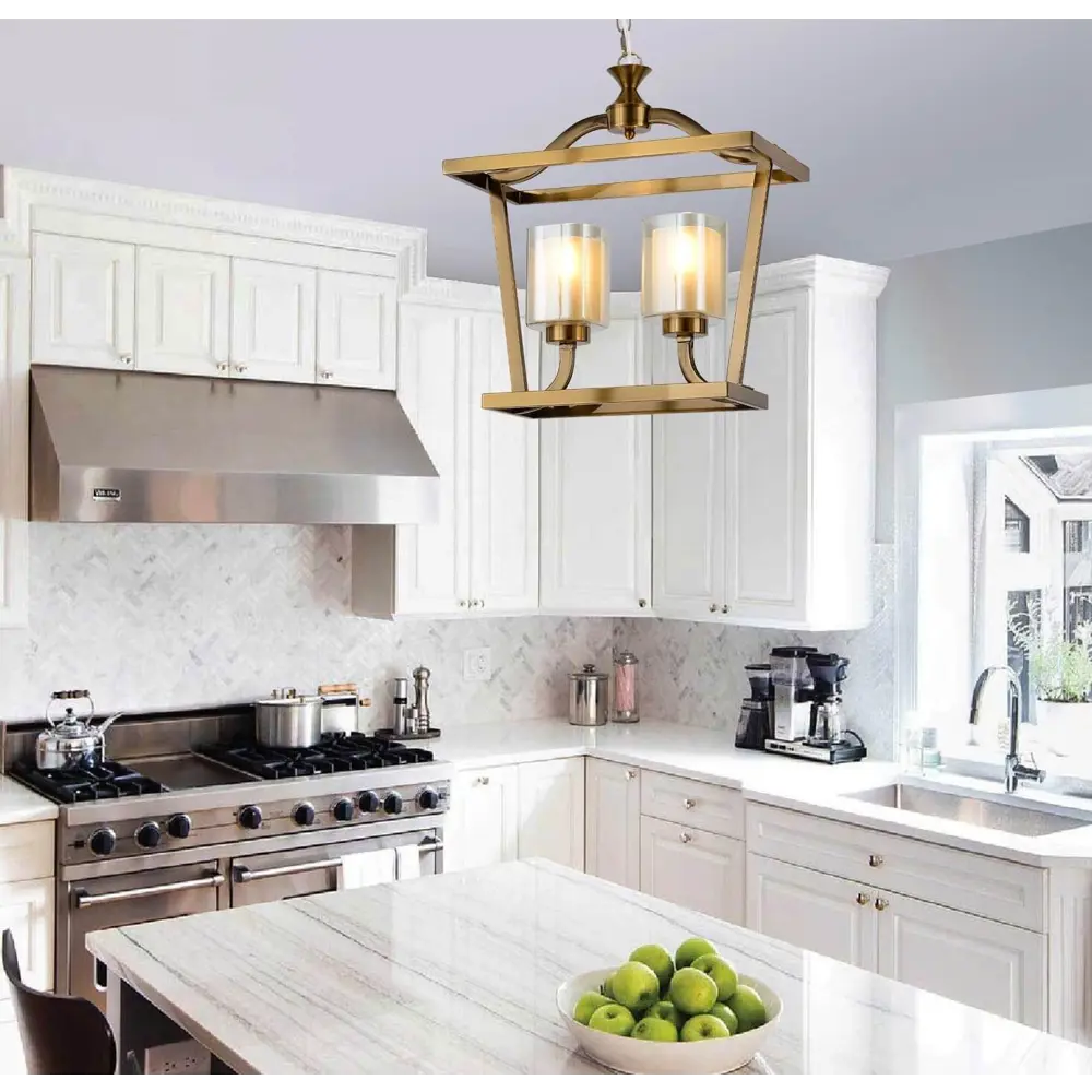 Фото 2 Люстра подвесная Lumina deco Atlanta Lmd_ldp_1222-2_md 2 лампы 4 м² цвет прозрачный/янтарный Фото 2 Люстра подвесная Lumina deco Atlanta Lmd_ldp_1222-2_md 2 лампы 4 м² цвет прозрачный/янтарный