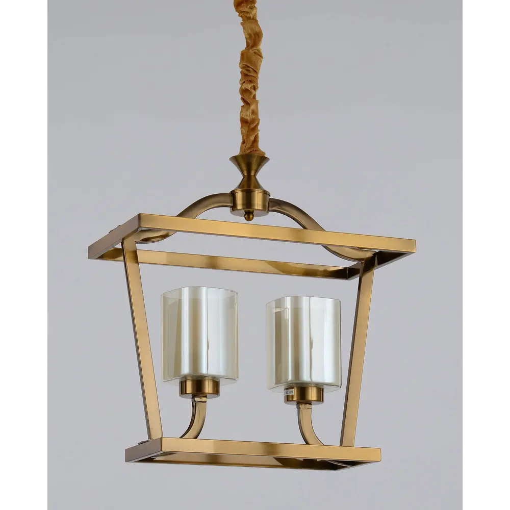 Фото 3 Люстра подвесная Lumina deco Atlanta Lmd_ldp_1222-2_md 2 лампы 4 м² цвет прозрачный/янтарный Фото 3 Люстра подвесная Lumina deco Atlanta Lmd_ldp_1222-2_md 2 лампы 4 м² цвет прозрачный/янтарный